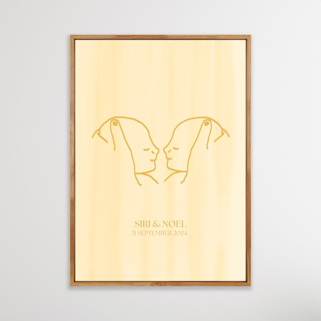 Personal print baby twins