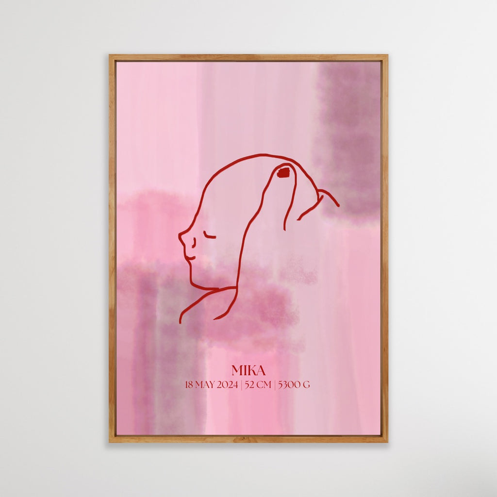 Personal print baby pink