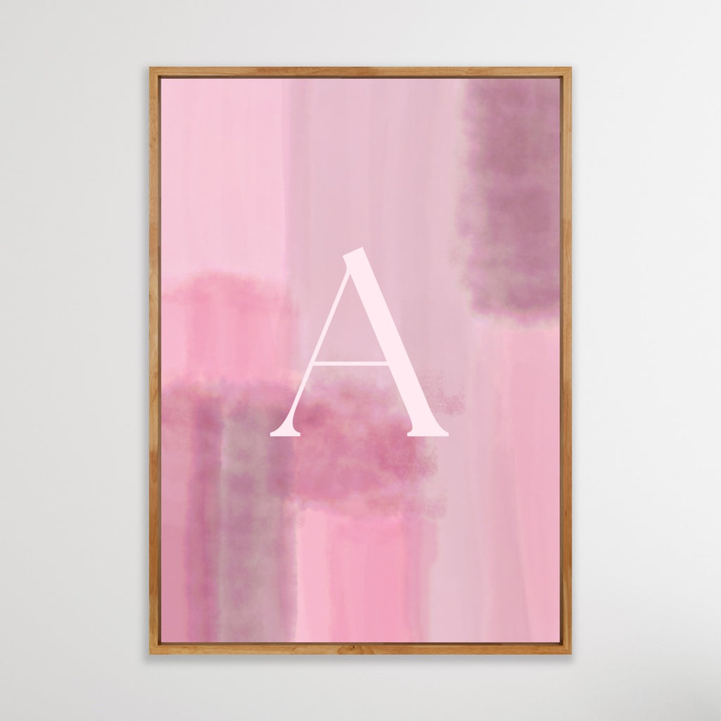 Personal print letter pink