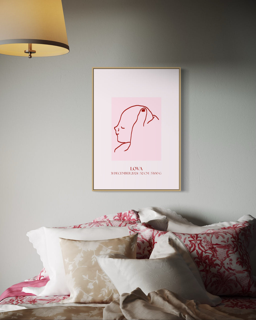 Personal print baby pink