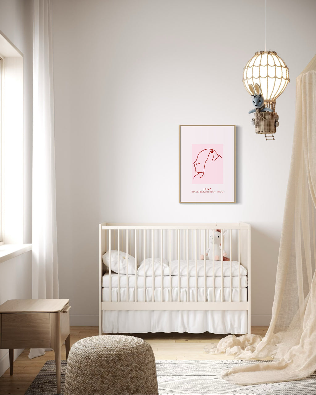 Personal print baby pink