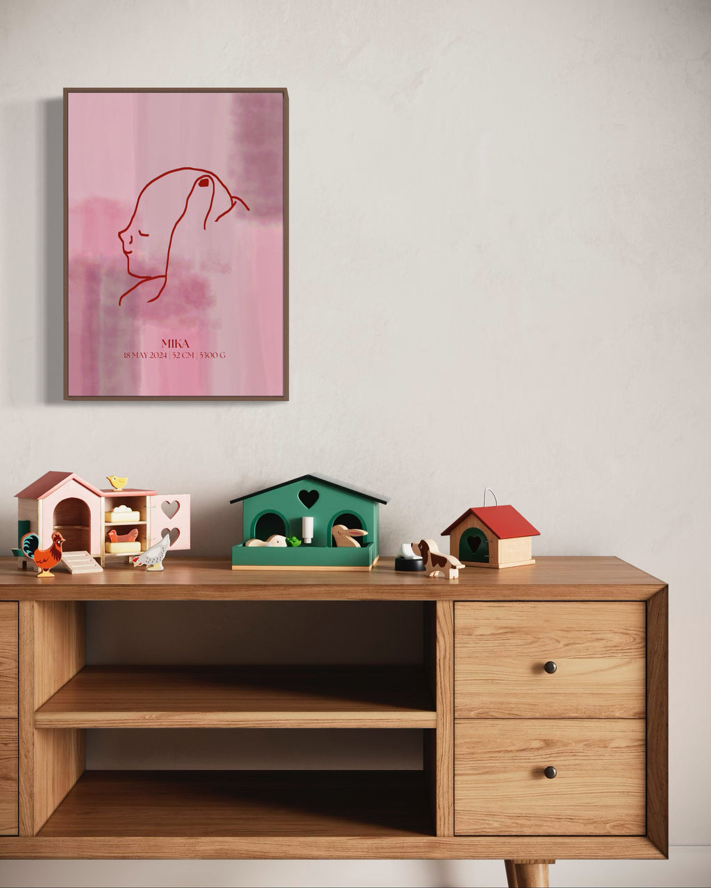 Personal print baby pink