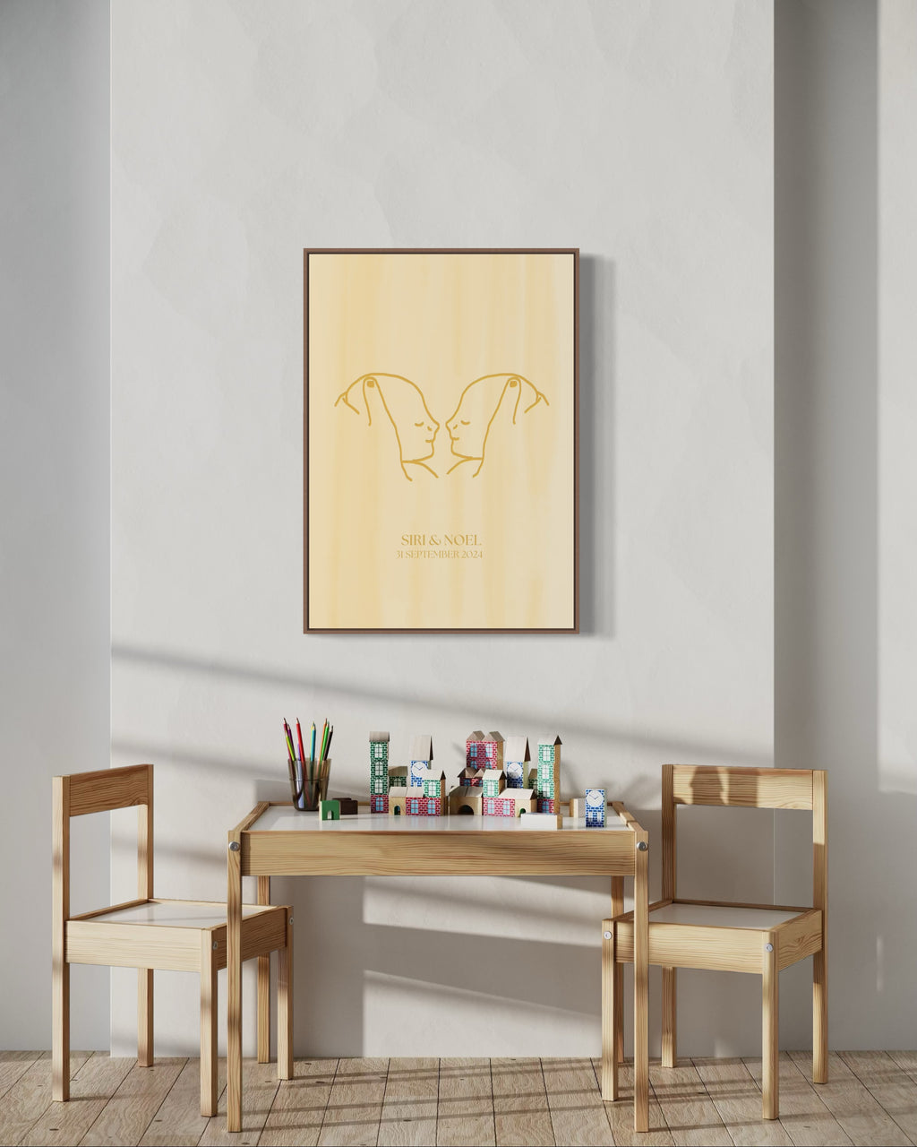 Personal print baby twins